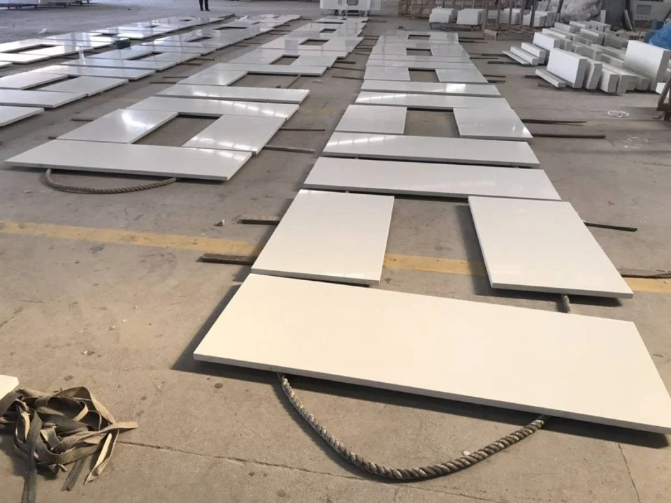Malaysia Pure White Quartz Countertops for sale